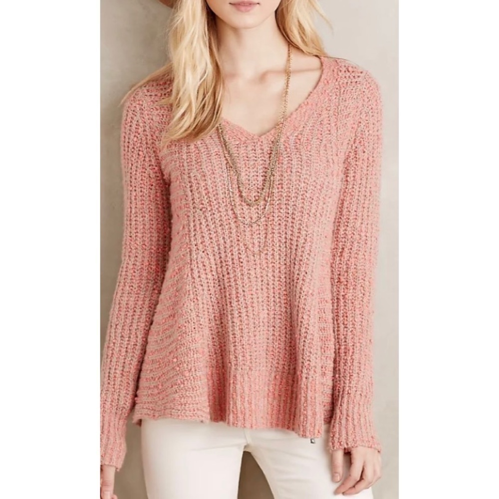 Anthropologie Moth Zipped Stitch Sweater size XS